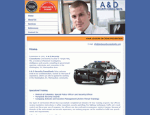 Tablet Screenshot of andsecurityconsultants.com